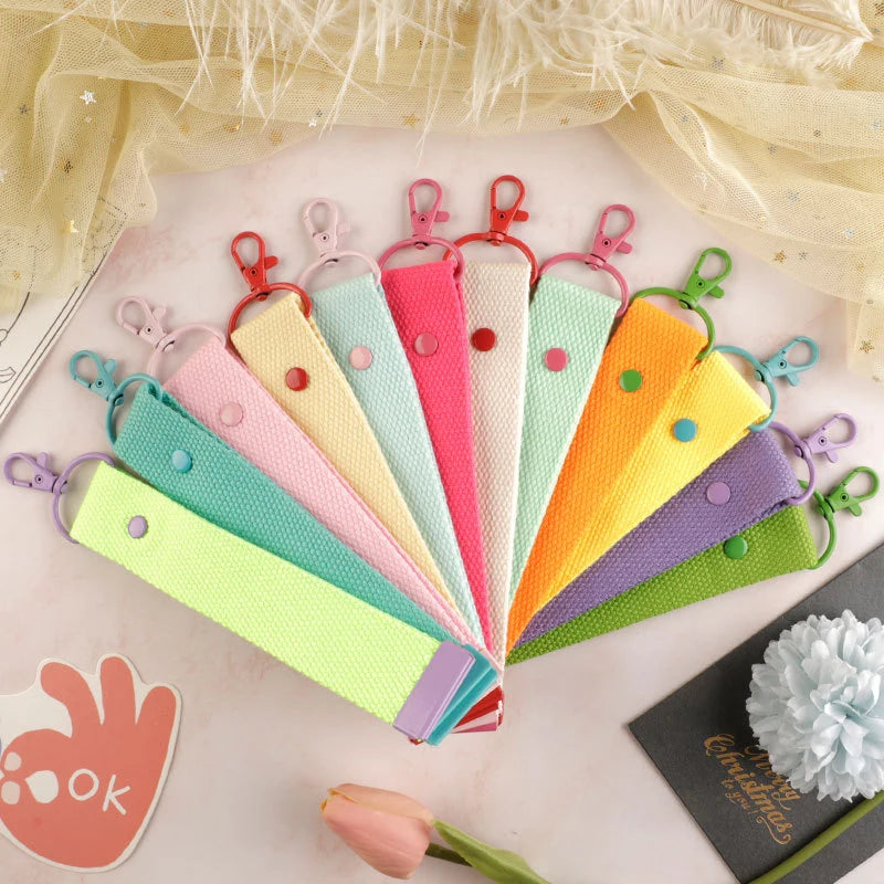 Fashion Cotton Keychain Lanyard Wrist Straps Schoolbag Backpack Pendent Key Chain Car Keys Canvas Strap Keyring Vue