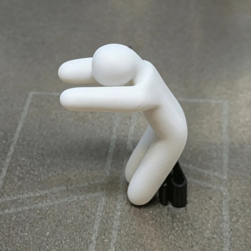 3D Printed Abstract Figurines Set of 8 | Desktop Décor Statues Decorative Figurine Set Vue