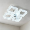 LED Ceiling Fan Light E27 with Remote Control for Dimming Suitable for Living Room Study Household Use 85-265V Vue 4SQ