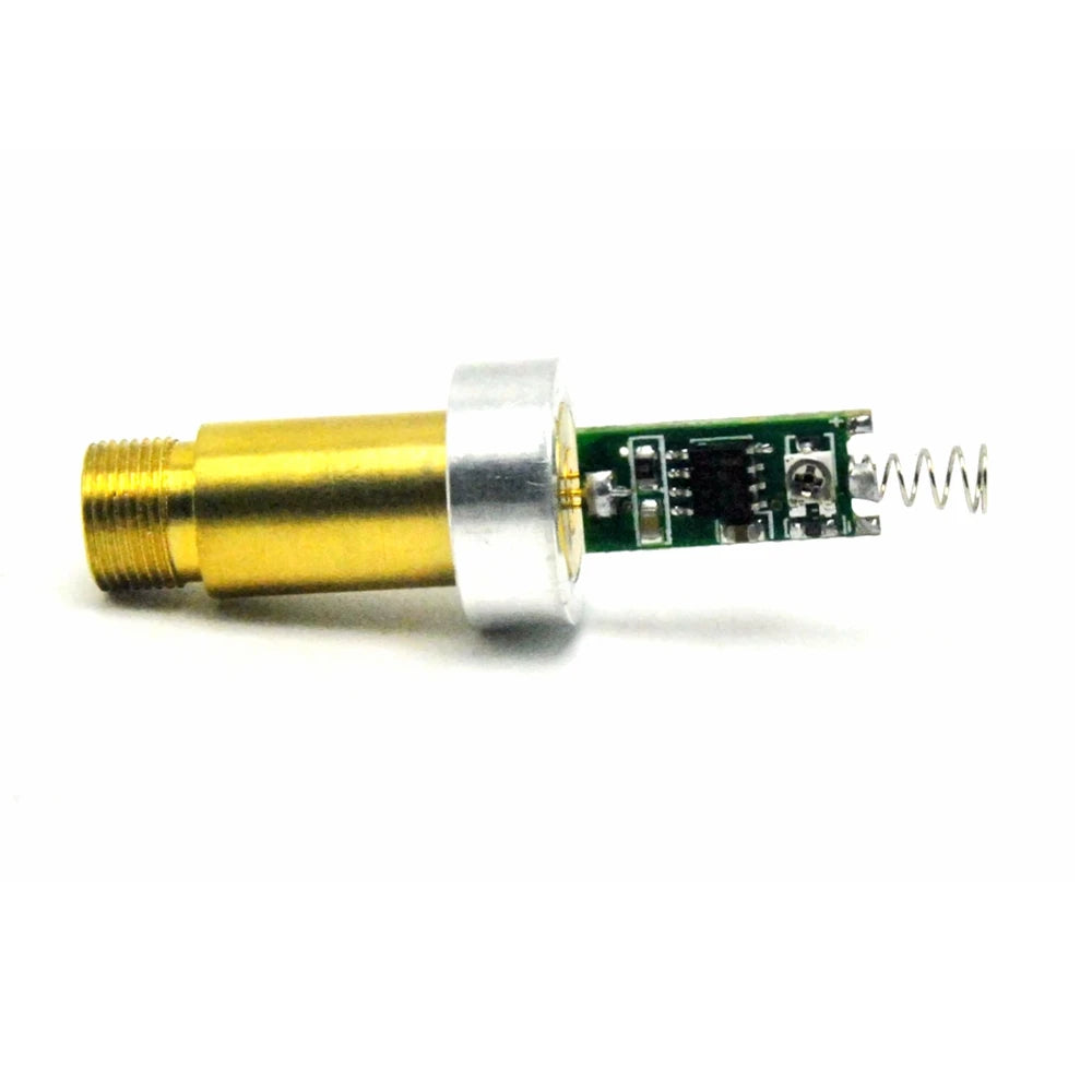 Industrial 532nm 50mw/100mw/200mW Green Laser Dot Module Diode Aluminium Heatsink Driver & Spring 3.7-4.2V Pointer Torch DIY Vue