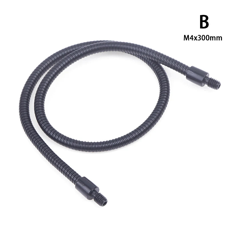 LED M4 Black Silver Microphone Positioning Hose Two External Teeth M4 Flexible Snake Tube Vue B