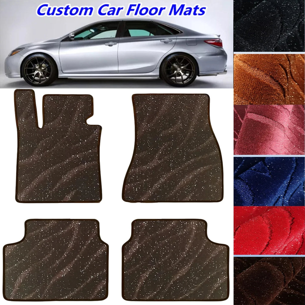 4PCS Starry Sky Blanket Custom Car Floor Mats For Changan CS35 CS35 Plus Auto Carpets Floor Liners Car Blankets Vue