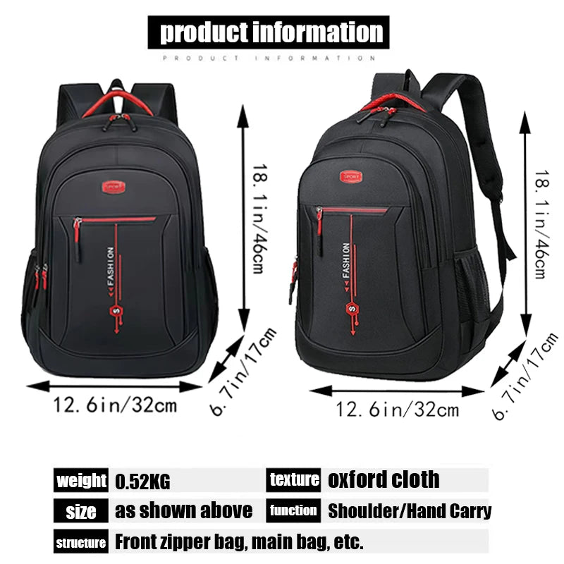 Everyday Versatile Travel Backpack Fashion Contrast Zipper Design