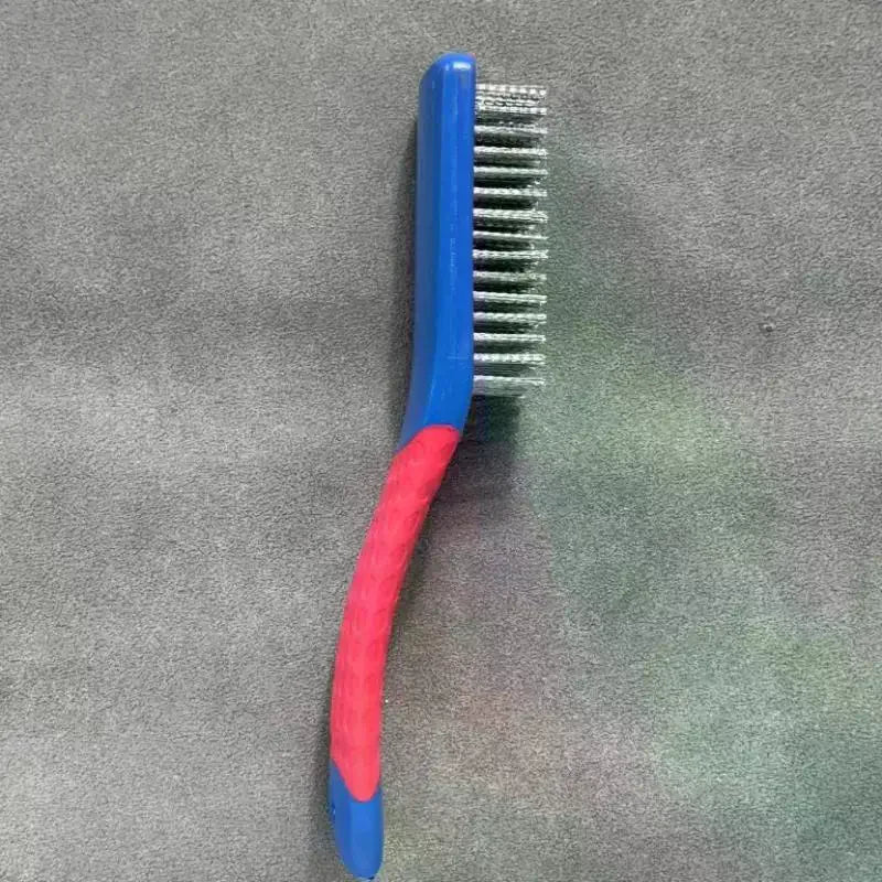 Heavy Duty Stainless Steel Wire Brush With Comfortable Plastic Handle Perfect For Removing Rust, Welding Slag, Dirt, And Paint Vue