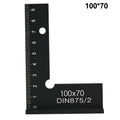 90° Precision Square Ruler – Metal Woodworking Marking Tool Woodworking Square Ruler Vue B China Mainland