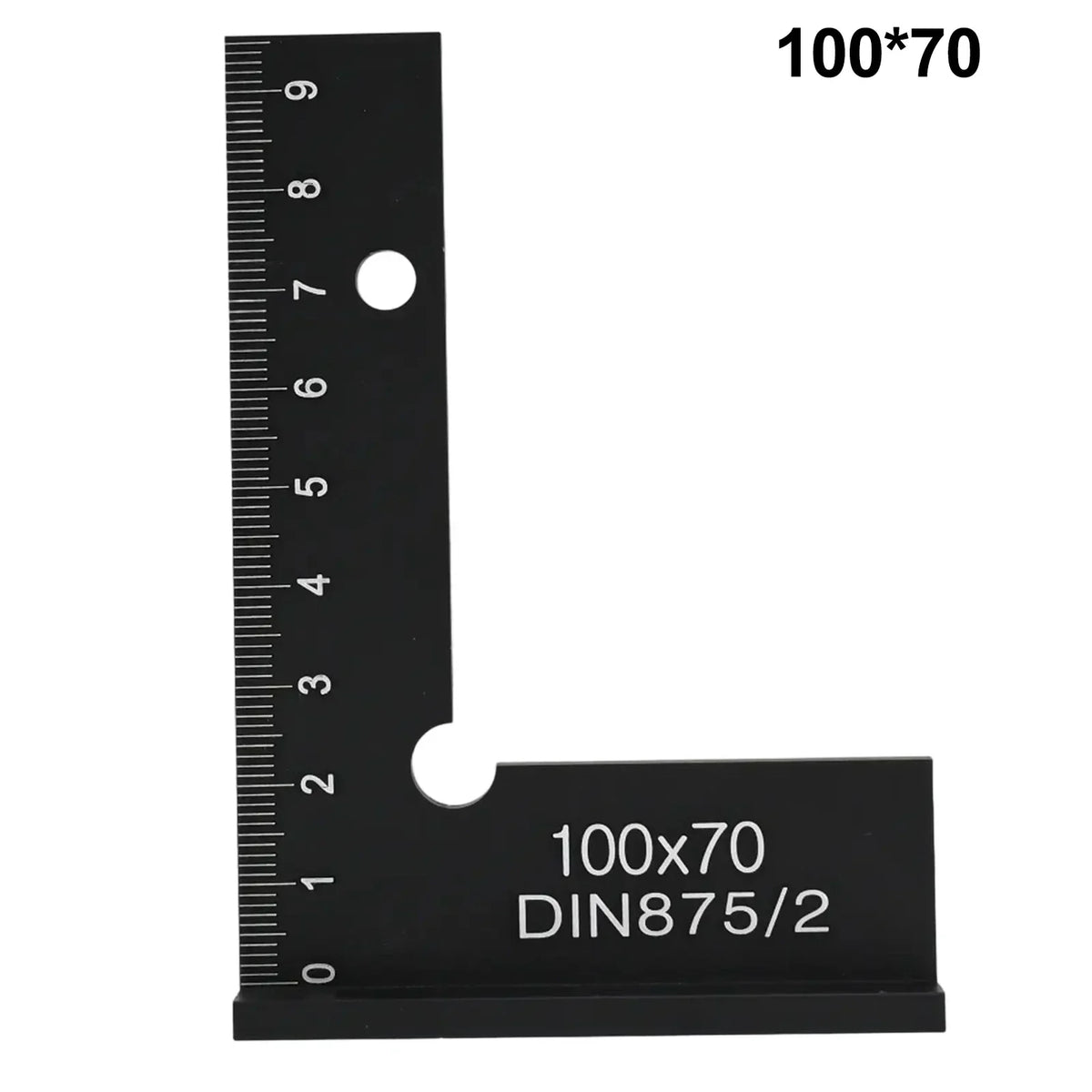 90° Precision Square Ruler – Metal Woodworking Marking Tool Woodworking Square Ruler Vue B China Mainland