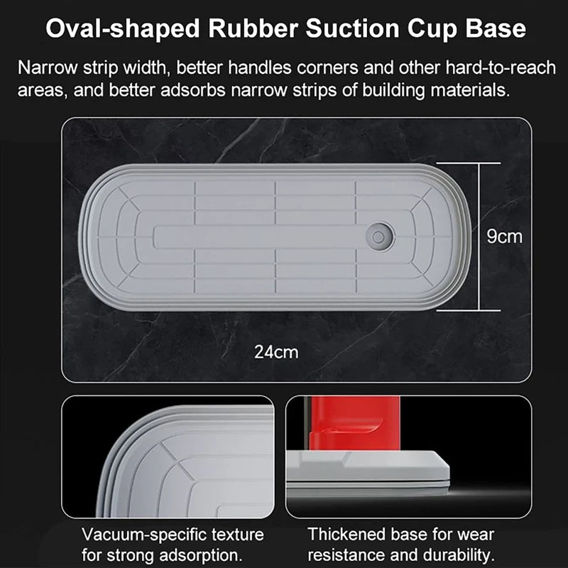Mini Electric Suction Cup 120kg LED Intelligent DisplayVacuum Lifting Cup for Granite Tile Glass Narrow Strips Materials 24x9cm Vue