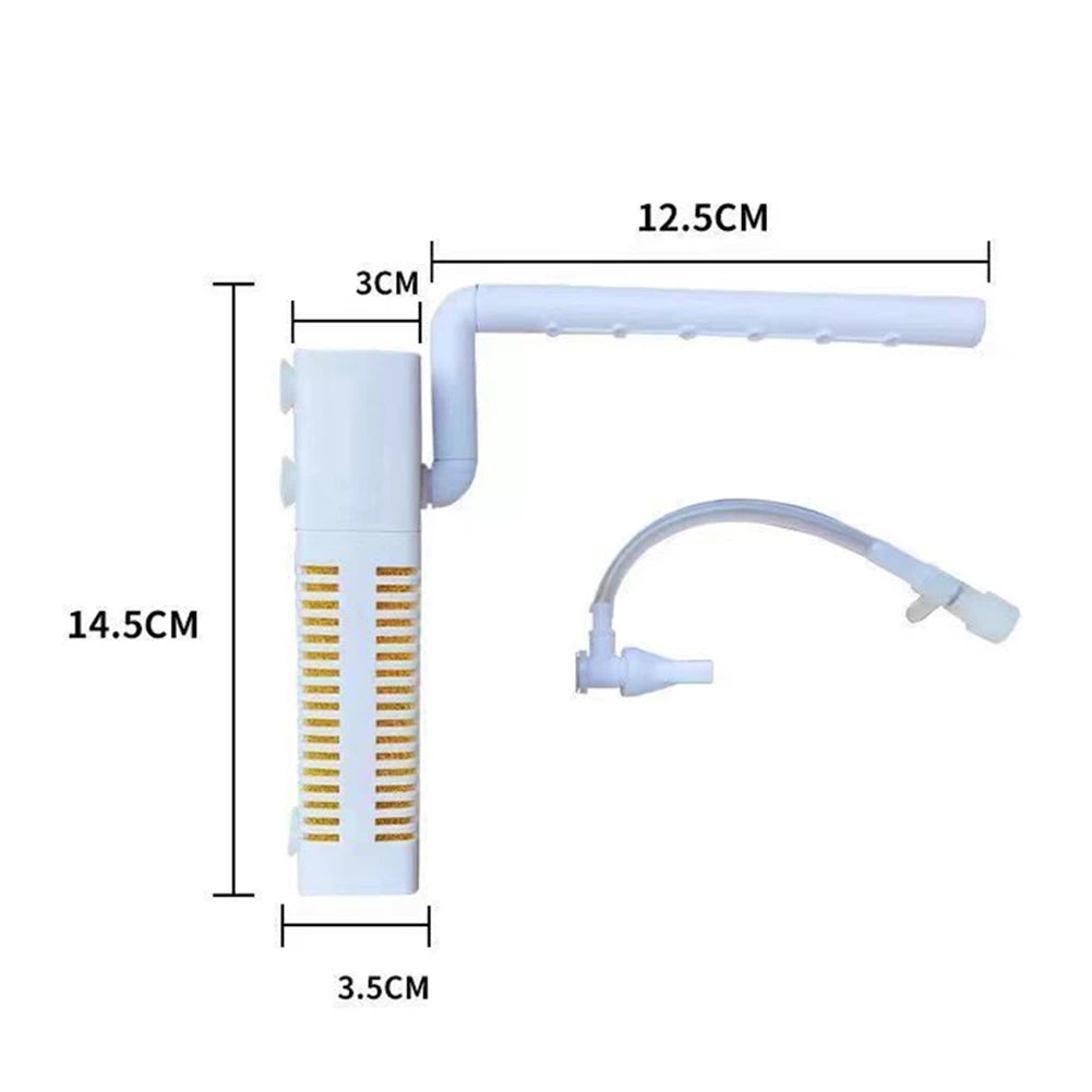 3-in-1 USB Silent Fish Tank Internal Filter & Pump | 5–30L Aquarium Internal Filter Vue