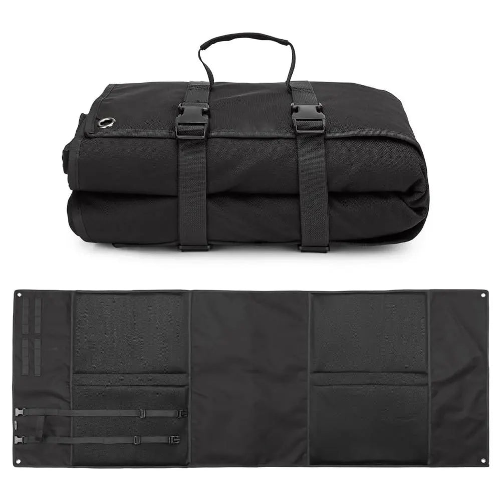 Tactical Shooting Mat Training Camping Picnic Mat Moisture-proof Thickened Nylon Waterproof Beach Grass Mat Vue black