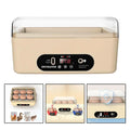 Egg Incubator Automatic Flipping Intelligent Digital Poultry Egg Hatcher Machine Egg Candler Chicken Hatcher for Birds Farm Tool Vue 4 Eggs Automatic