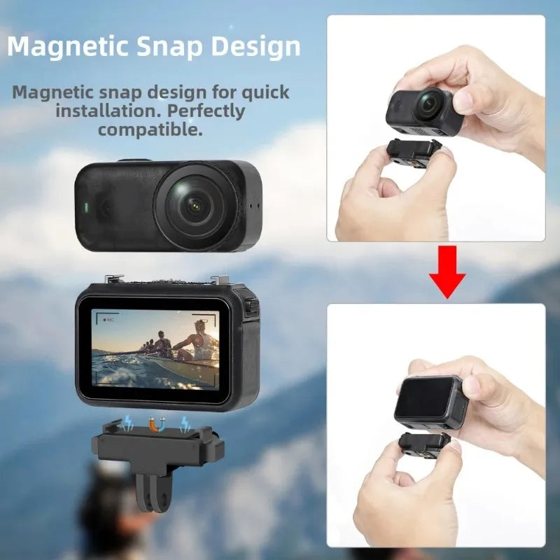 Hot-For DJI For Nano Quick Release Magnetic Adapter Base-Plastic, Compact For Action Thumb Camera Mounting Solution Vue