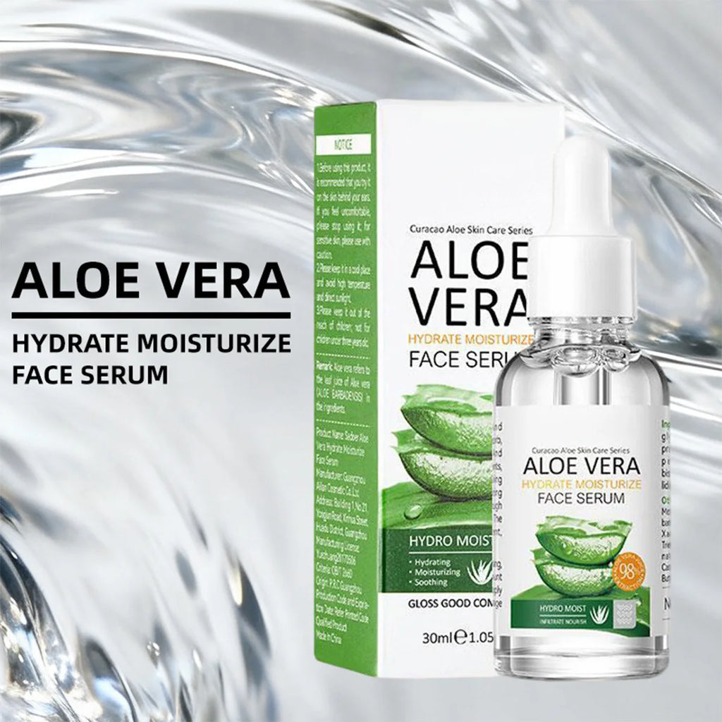 Aloe Vera Facial Moisturizing and Firming Essence, Containing Aloe Vera Extract, Niacinamide, Sodium Hyaluronate and Other Skin-Beneficial Ingredients, Is Suitable for the Care of Dry, Rough, and Dull Skin in Light Beige Skin Vue