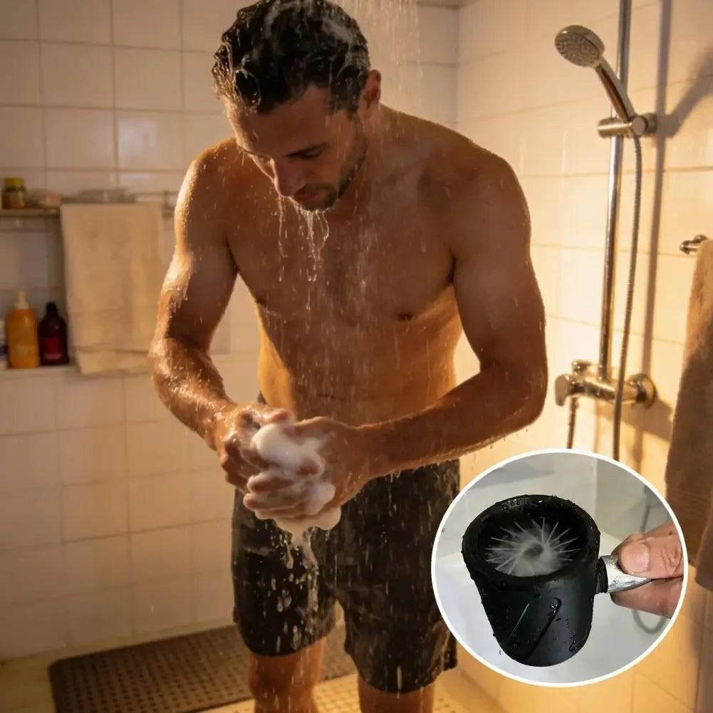 High Pressure Handheld Water Flush Shower Head for Men Creative Personal Hygiene Rinse Sprayer Bathroom Bathing Tool Vue