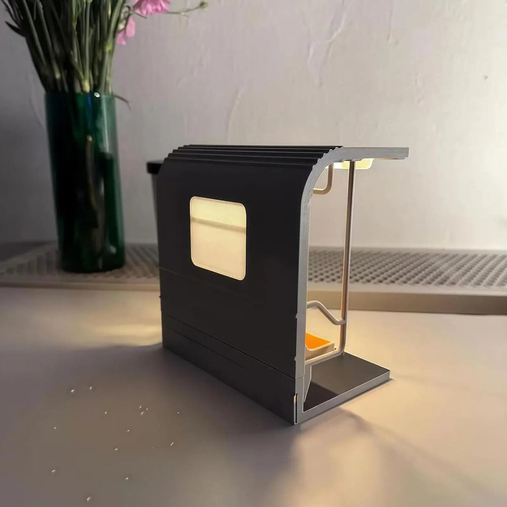 Subway Train Light, Retro LED Car Model Nightlight - Train Table Lamp with 3 Replaceable Posters for Bedside Dorm Apartment Vue
