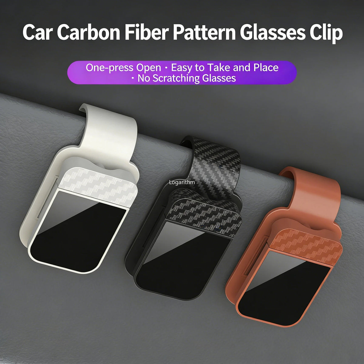 Car Sun Visor Storage Clip - Stable Sunglasses/Eyeglasses Holder with Card Ticket Organizer | Essential Car Interior Accessory Vue