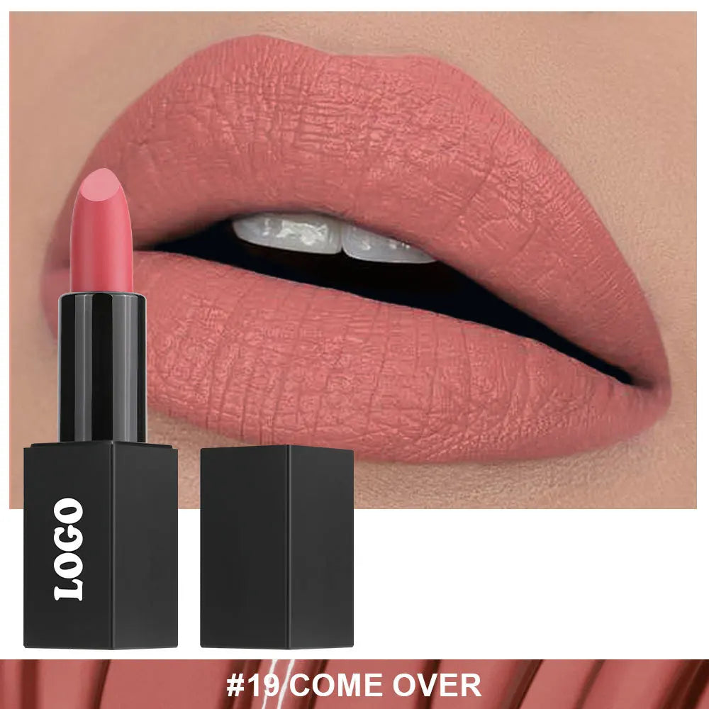 Custom Logo Lipstick Lip Tint Matte Long Lasting Waterproof Velvet Non-stick Cup Lip Glaze Makeup Cosmetics Wholesale Bulk Vue
