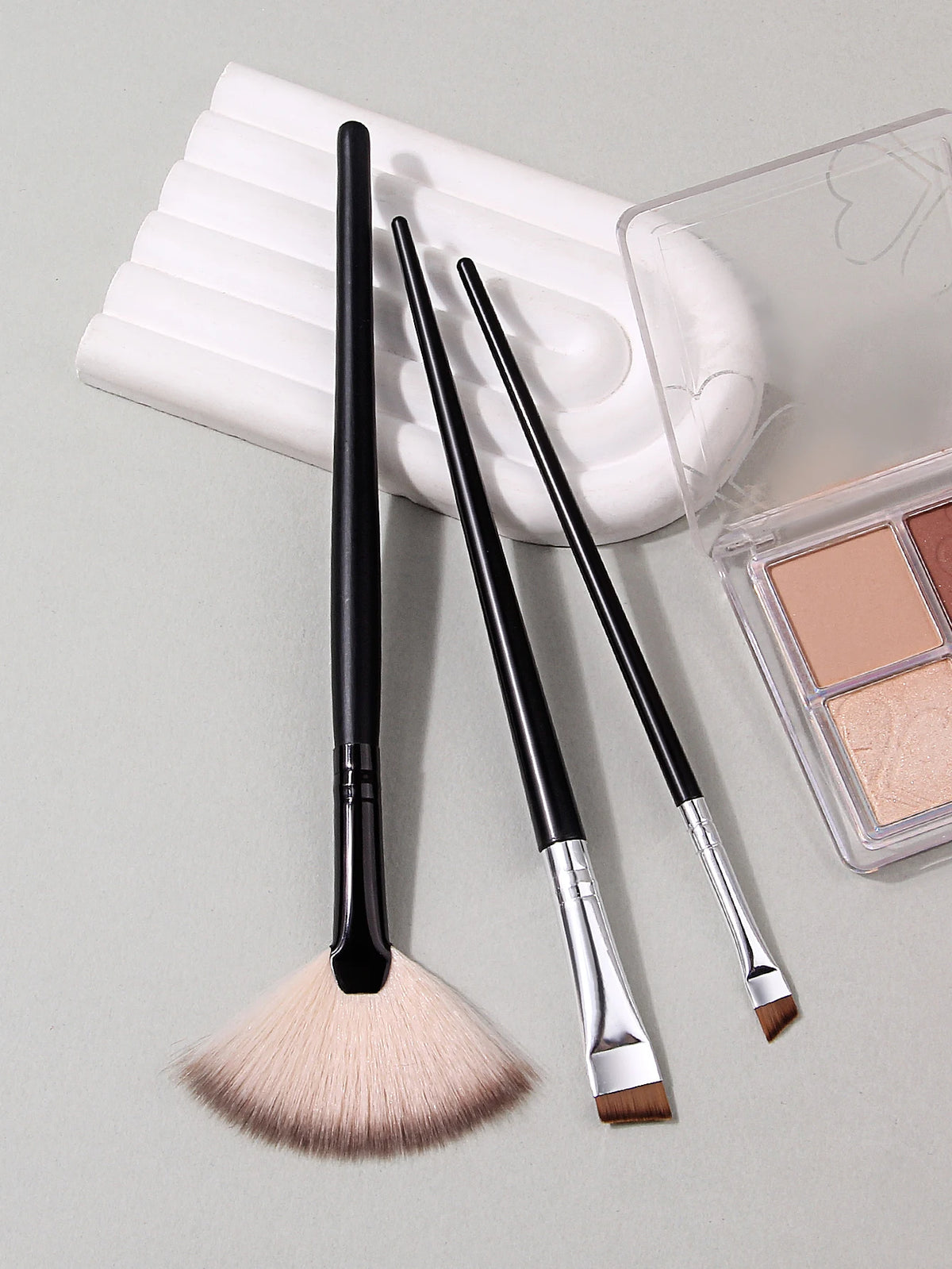 3Pcs Makeup Brushes Soft Fluffy Makeup Tools Cosmetic Highlighter Eyebrow Eyeliner Blending Beauty Make Up Brush Vue