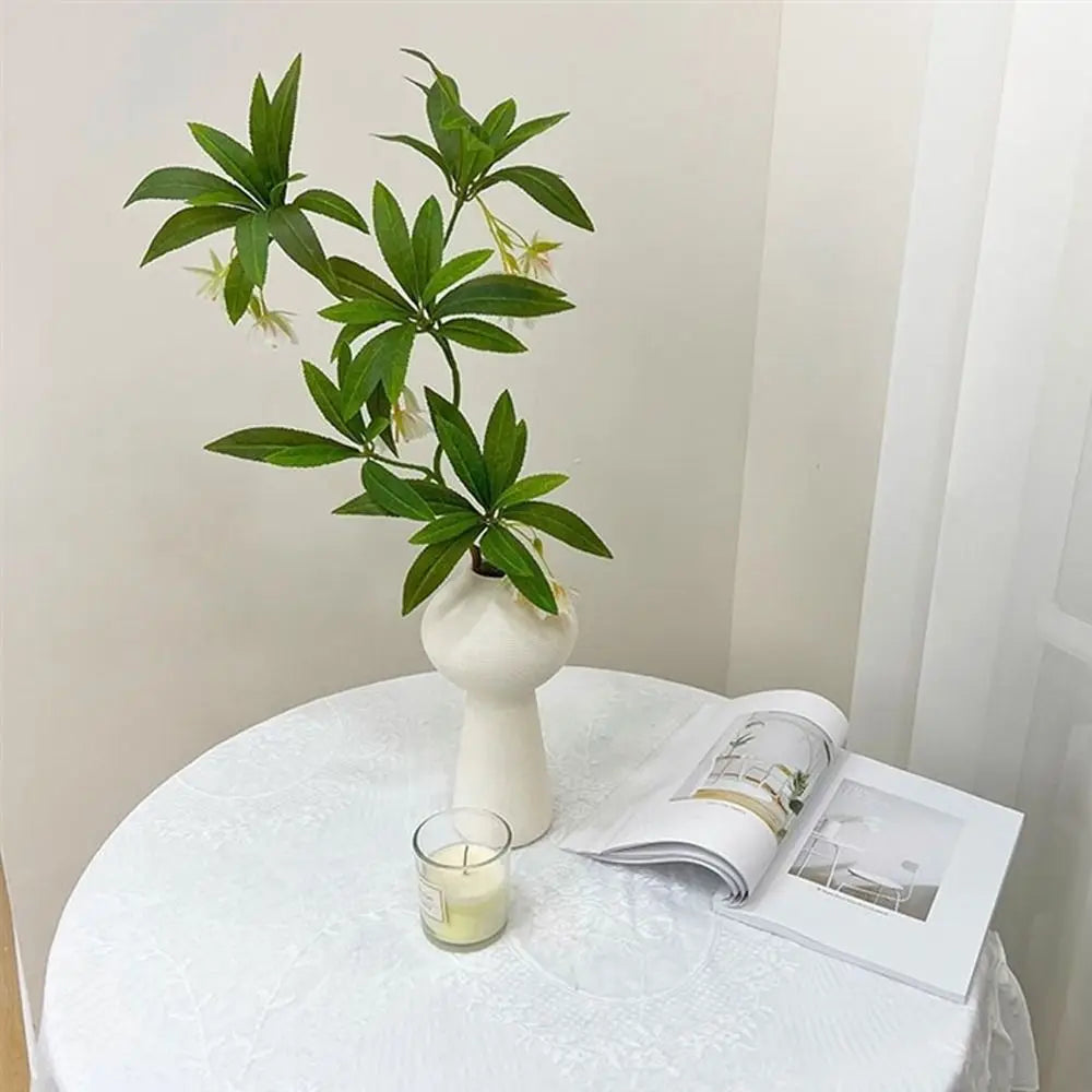 Chinese Style Artificial Tenuifolia Ficus Tree Branch Green Elegant Simulation Ficus Plant Plastic Realistic Fake Plants Vue