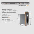 SANDIY 3W LED Recessed Stair Step Light with Motion Sensor Recessed Step Light Vue 90x40mm Warm White (2700-3500K) 3W