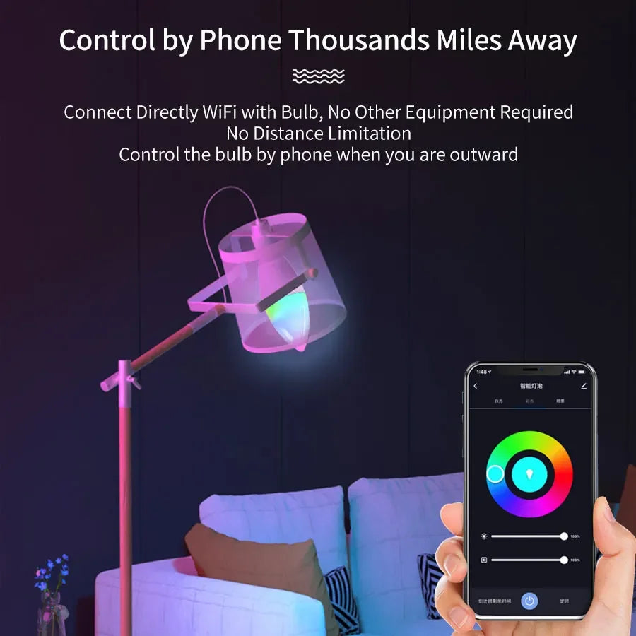 Tuya Wifi Led Bulb E14 220V Smart Life Candle Light with RF 2.4G Remote Group Control Alexa Google SmartThings Dimmable RGB Lamp Vue