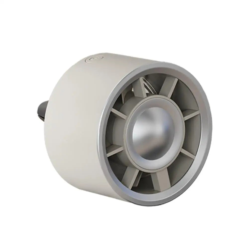 Powerful Wind Car Air Outlet Aromatherapy Fan Colorful Car Air-conditioning Truck Clip Small Fan 2026 USB Charging Mini Car Fan Vue white