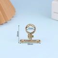 1PCS Fit 15 22 28 35 42 54MM OD Brass Pipe Clip Wall Mounted Pipe Support Bracket Clip Support Fixed Plumbing Water With Base Vue 15mm