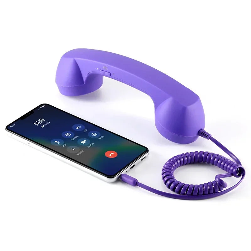 Phone Handset 3.5mm Classic , Fashion Stylish Handset Receiver Mic Speaker for phone Smartphone Vue