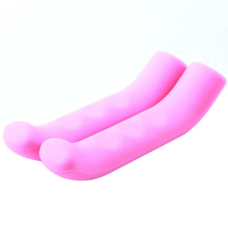 2PCS Bicycle Brake Handle Cover TPR MTB Grips Bicycle Handlebar Protect Cover Anti-slip Bicycle Protective Gear Bike Accessories Vue Pink