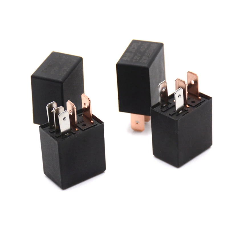1PCS Car Relay DC 12V 40A Rated Current 1NO 1NC SPDT 4/5 Pins Car Automotive Alarm Relay 40 Amp Wholesale High Quality Vue