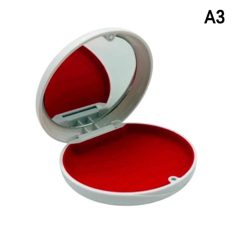Dental Invisible Bracess Retainer Case Magnetic Portable Mouth Guard Denture Storage Box Tooth Case With Mirror Travel Vue A3