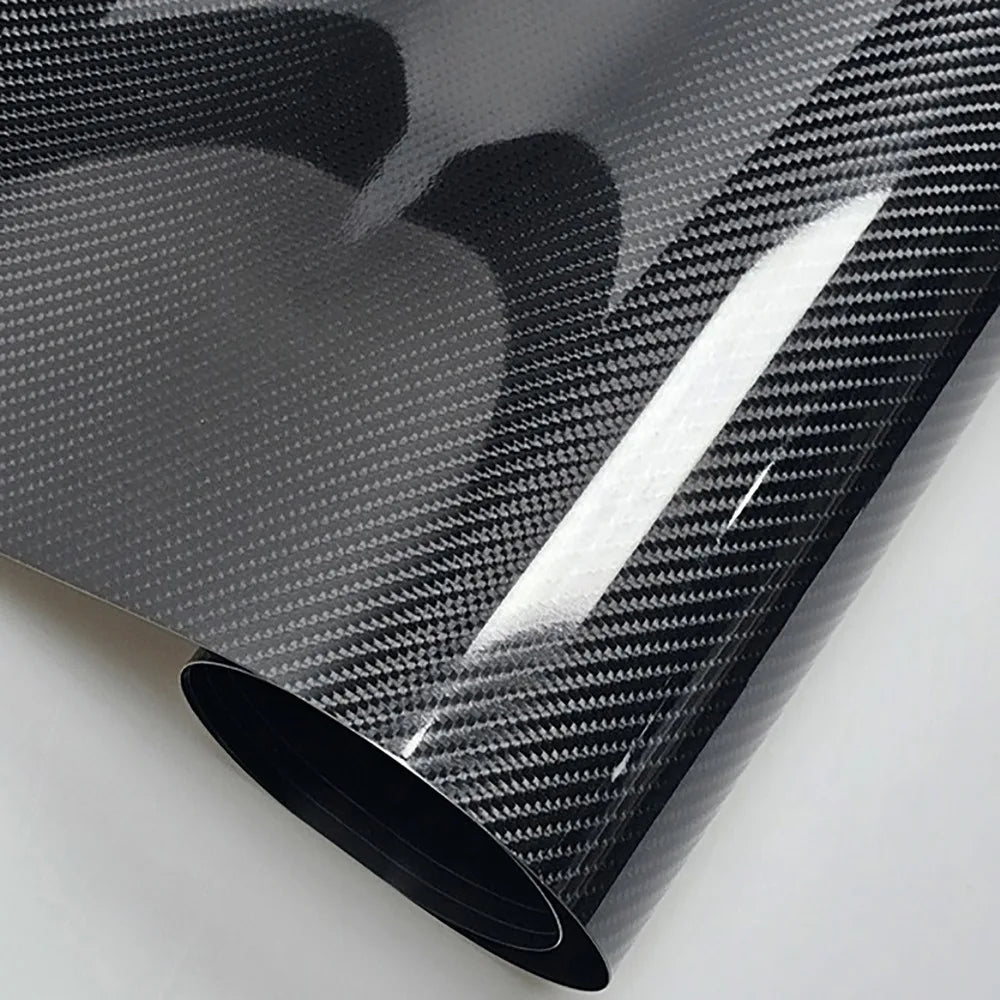 50x30CM Carbon Fiber Vinyl Film 3D 6D Matte Effect Gloss Motorcycle Vue GREY-6D