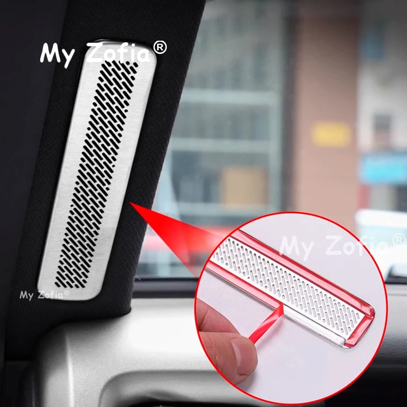 Chery iCAR V23 Speaker Trim Cover – Stainless Steel 2025–2026 Interior Trim Cover Vue