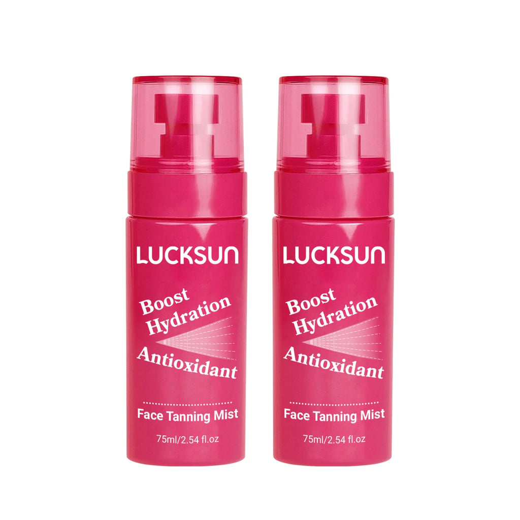Body Self Tanning Spray Intensive Brown Fake Tan Accelerator Sunscreen Sunbath Protection Nourishing Long Lasting 75ML Vue 2pcs
