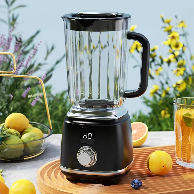 Electric Portable Juicer Fresh Fruit Mixer 10 Blades 600ML Multifunctional Juicer Ice Crusher Smoothie Blender Home Kitchen Tool Vue black