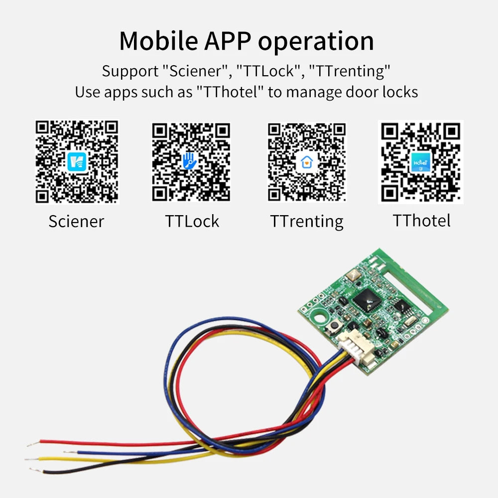 TTLOCK Phone Bluetooth Electronic Lock Module Automatic Switch Control Module NO Proximity switch and G2 Gateway WIFI Connection Vue