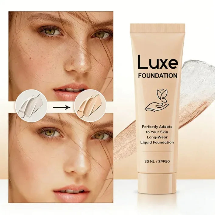4in1 High Coverage Sunscreen Liquid Foundation 30ml Original Luxe Color Changing Foundation Women Deep Natural Skin Makeup Base Vue