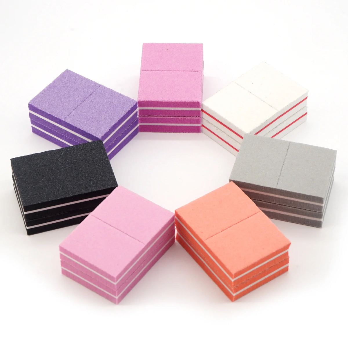 50 100Pcs Professional Mini Buffing Sanding Files Block Pedicure Manicure Care Nail Art Buffer Polish Manicure Tools Accessories Vue