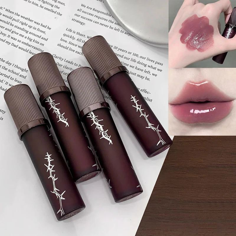 Kobeleen Diamond Shining Water Gloss Mirror Lip Gloss Lasting Moisturizing Easy To Color Do Not Stick To Daily Lipstick Cosmetic Vue