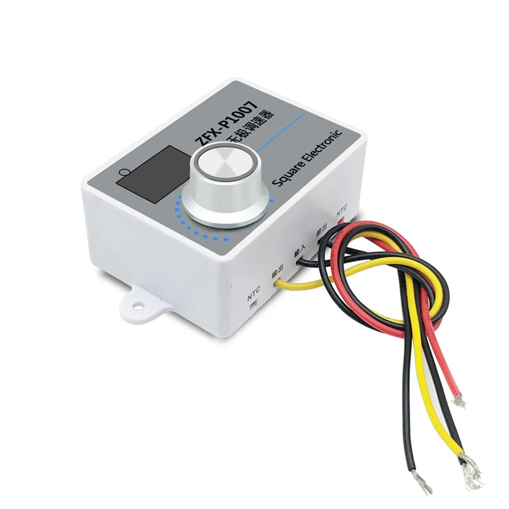 ZFX-P1007 Single Phase Speed Controller Digital Display Waterproof High Power Motor Speed Regulator Stepless Control Switch Vue