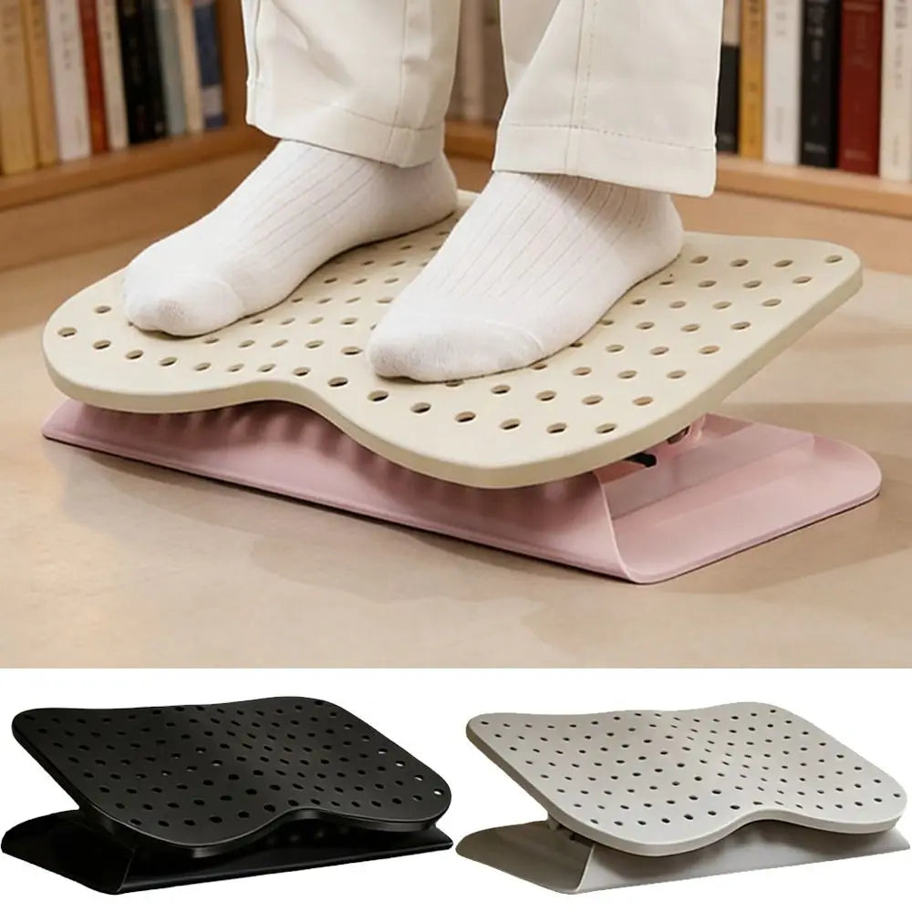 Ergonomic Under Desk Footrest Nonslip Bottom 6 Level Office Desk Leg Rest Comfortable Breathable Foot Stool Office Chair Vue