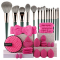 14pc Makeup Brush Set 34pc Travel Portable Foundation Concealer Blush Makeup Brushes Professional Eyeshadow Blending Beauty Tool Vue LY14-20RO