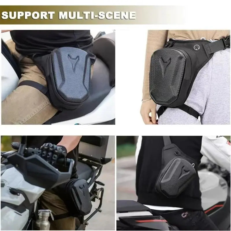 Motorcycle Leg Tank Bag Waterproof Waist Crossbody Rider Biker Drop