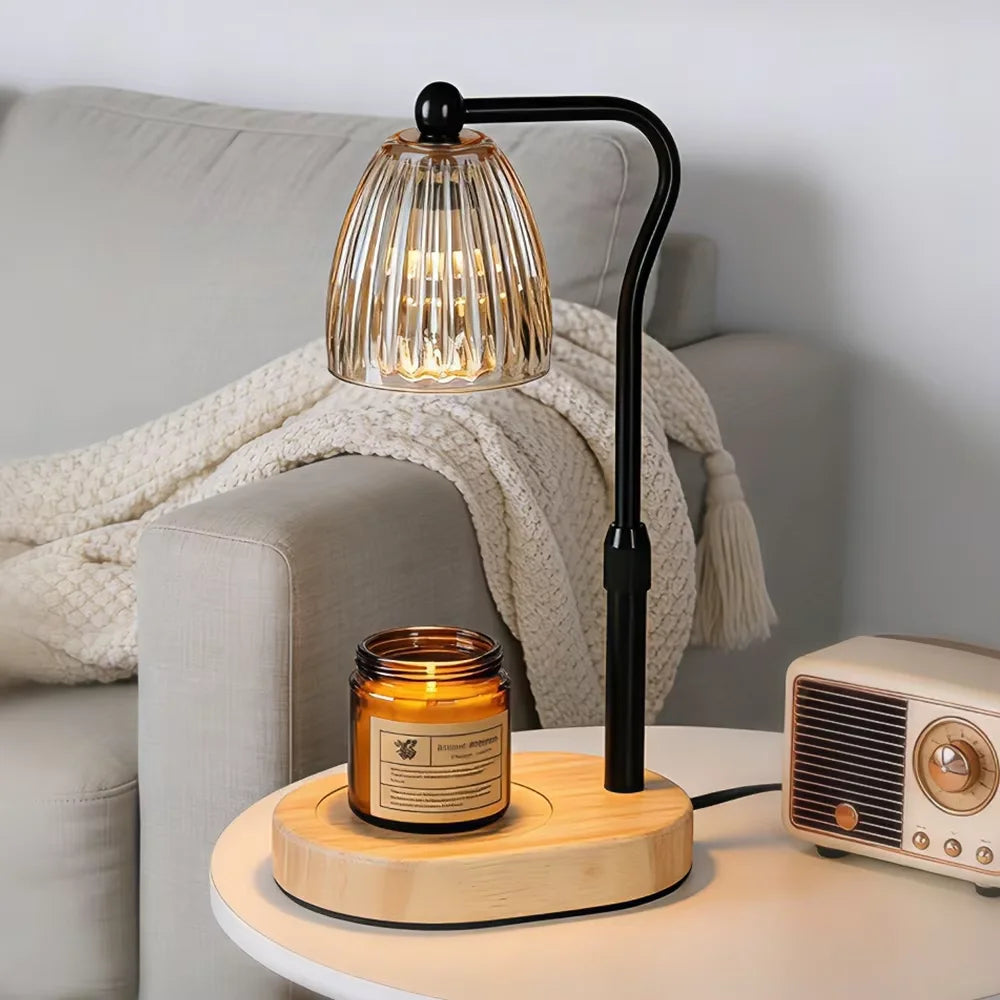 Aromatherapy Candle Heating Lamp Deodorize AC-220V 50W Dimmable Cafe Ambient Light Romantic Atmosphere Desktop Decorative Lamp Vue