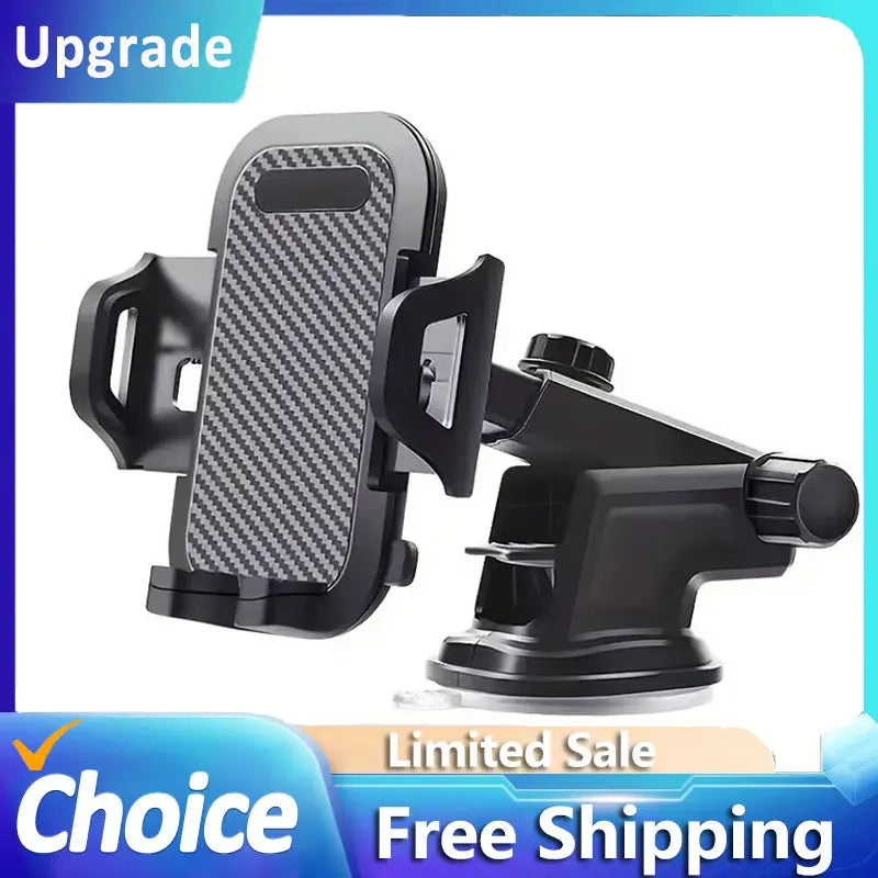 Car Phone Holder Sucker Mount Stand Suction Cup Cellphone Support in Car For iPhone15 Xiaomi Huawei Samsung Mobilephone Bracket Vue