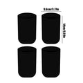 Regular Mouth Jar Sleeve 4 Pieces Hydroponic Container Sleeve Light Blocking Wide Mouth Jar Protector for 24oz and 32oz Canister Vue Black 4pcs