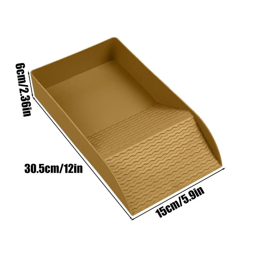 Tortoise Soaking Tray Reptile Basking Dish with Ramp Bathing Bowl for Turtle Lizard Gecko Snake Habitat Terrarium Aquarium Vue small