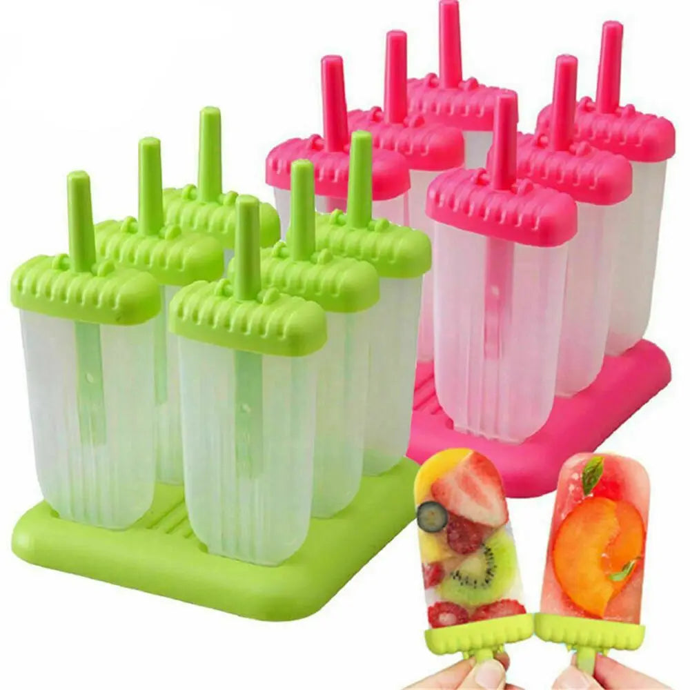 Reusable Ice Cream Molds Food Grade Plastic Easy Fall Off Popsicle