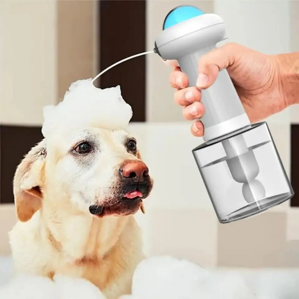 Electric Pet Bathing Machine Easy To Use Shampoo Dog Cleaning Soap Dispenser Convenient Wireless Cat Dog Bath Bubbler Vue