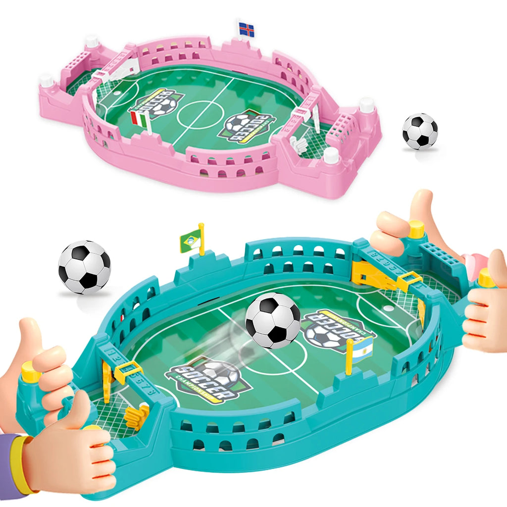 Mini Foosball Game Toys, Tabletop Football Soccer Pinball for Indoor Game Room Interactive Sports Game for Age 3+ Kids Vue