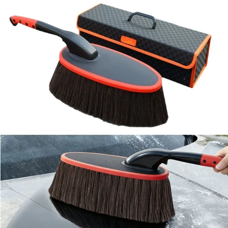 1pcs Scalable Rotating Wax Brush Car Dust Duster Car Dust Dust-removing Car-washing Mop Brush Cleaning Tool Vue